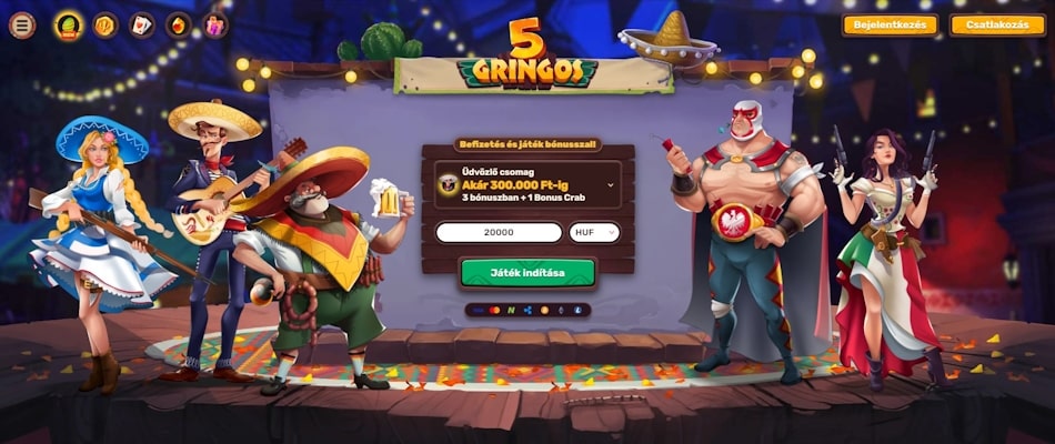 5Gringos casino Magyarország